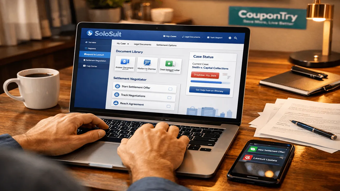 SoloSuit Coupons & Deals: Save Money on Legal Help for Debt Lawsuits