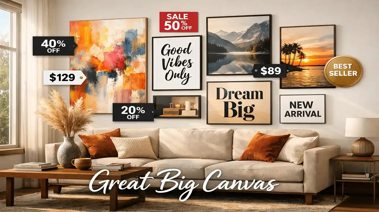 Transform Your Space with Stunning Wall Art: Great Big Canvas Deals & Savings