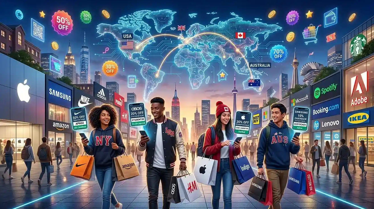 Best Student Coupons & Exclusive Deals Available in USA, UK, Canada and Australia
