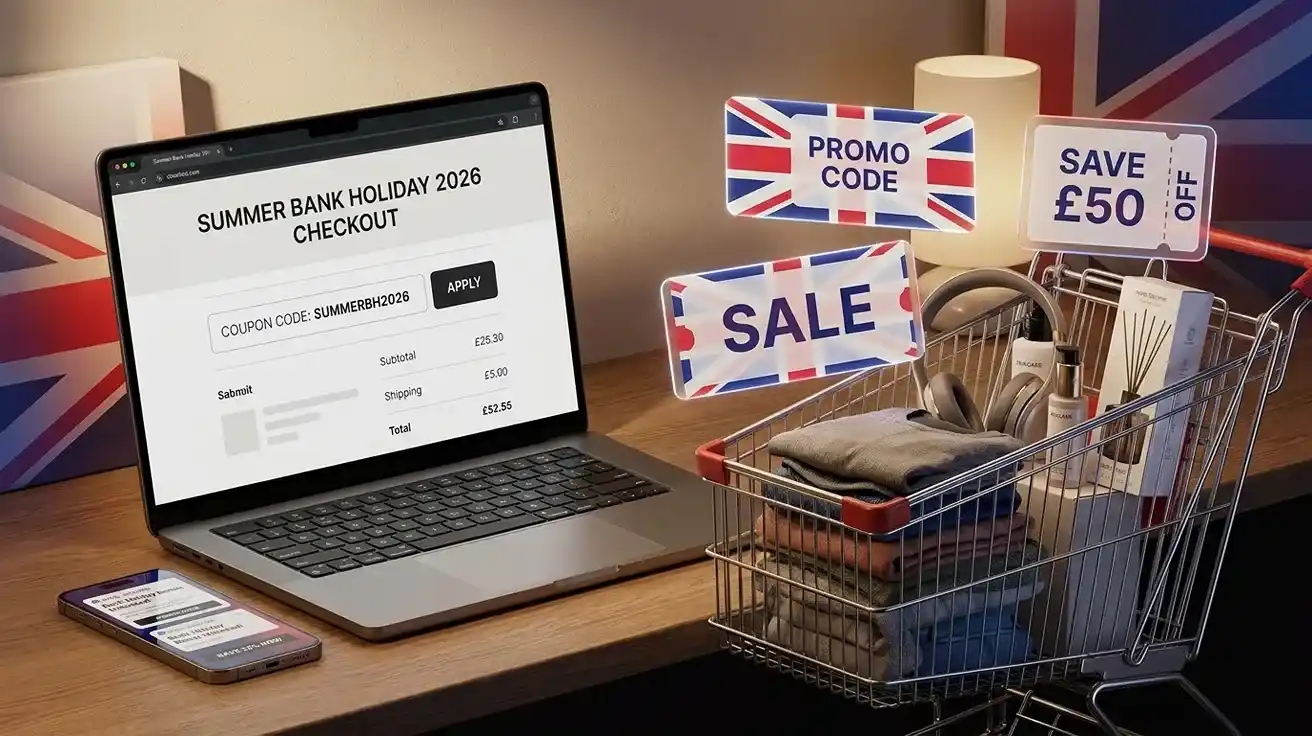 UK Summer Bank Holiday Coupons 2026: Top Promo Codes for Your Holiday Weekend Shopping