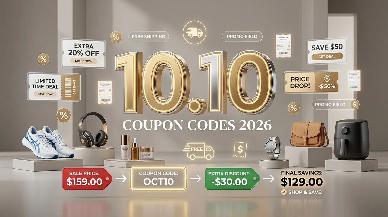 10.10 Coupon Codes 2026: How to Find Extra Discounts and Better Deals
