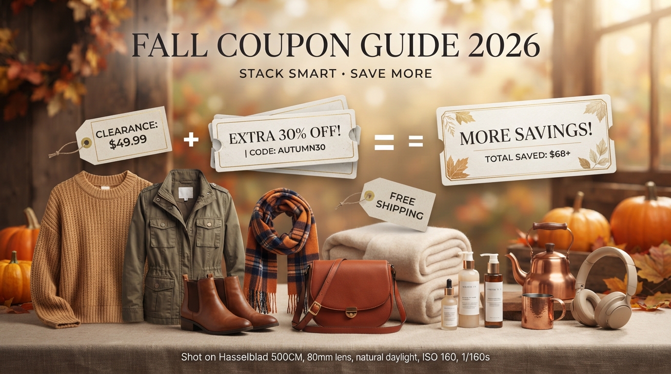 Fall Coupon Guide 2026: How to Stack Promo Codes With Autumn Clearance Deals
