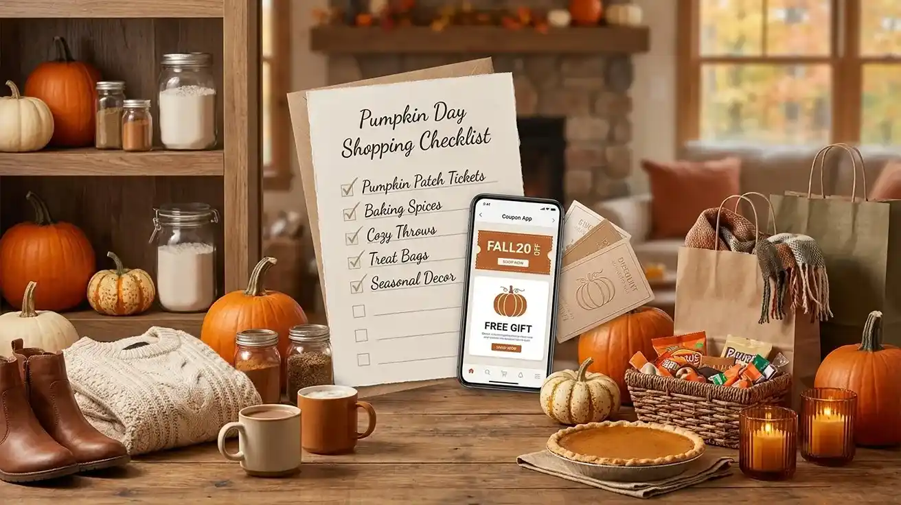 Pumpkin Day Shopping Checklist: Coupons and Deals for a Fun Fall Celebration